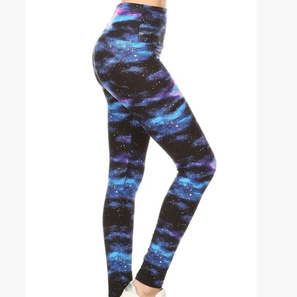 Dark Galaxy Leggings. High Waist